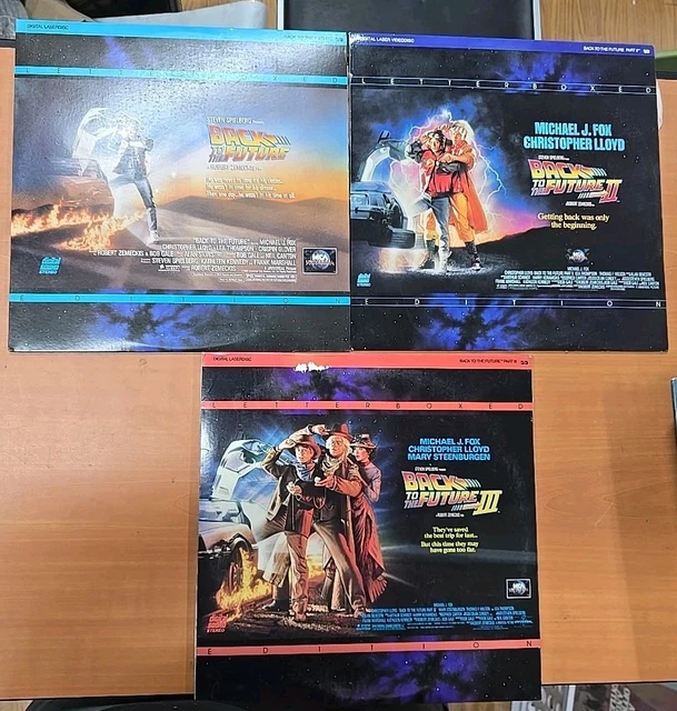 BACK TO THE Future Trilogy LaserDisc Parts I II III Letterboxed back-to-the-future-trilogy-laserdisc-parts-i-ii-iii-letterboxed