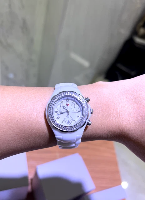 MICHELE TAHITIAN DIAMOND Deco Watch $505.00 - PicClick display picture 1