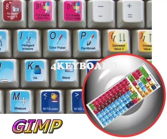 GIMP keyboard sticker