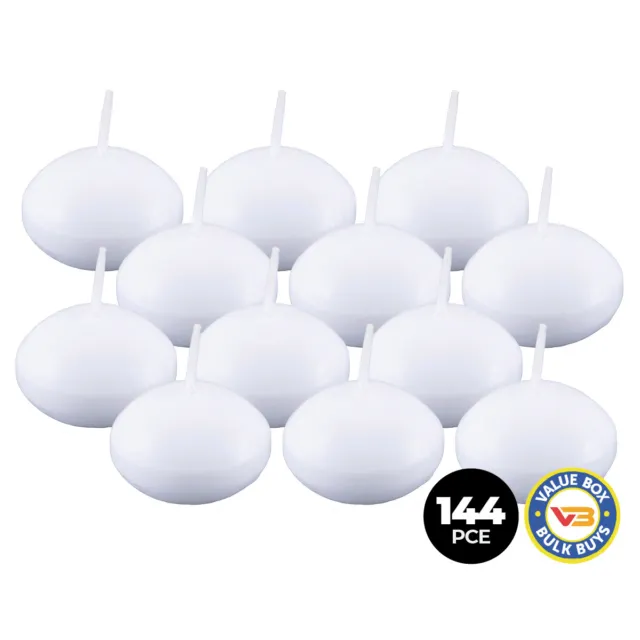 Home Master 144PCE Floating Candles Unscented Home Décor Party Wedding 5cm