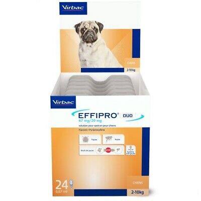 EFFIPRO Spot On 24 Pipetas Antiparasitarias de 67 mg para Perros Pequeños
