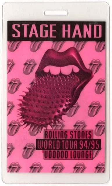 Rolling Stones 1994 Voodoo Lounge concert tour Stage Laminated Backstage Pass