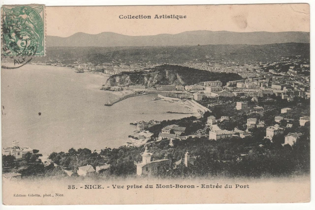 Cpa 06 - Nice - View Taken From Mont-Boron - Port (Alpes-Maritimes) - Written