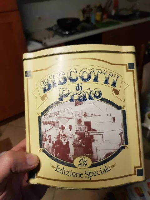 Scatola In Latta Biscotti E Dolciumi Lenzi Di Prato Biscotti Di Prato Vintage