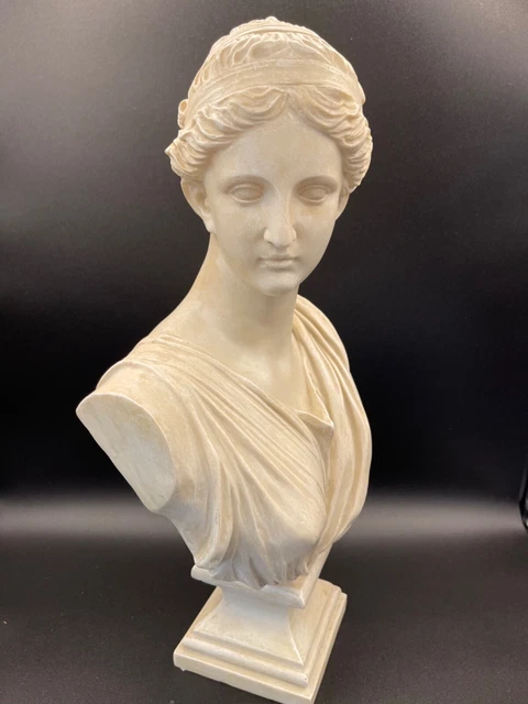 VTG BUST STATUE Female Venus Bust Sculpture Neoclassical Greek /Roman
