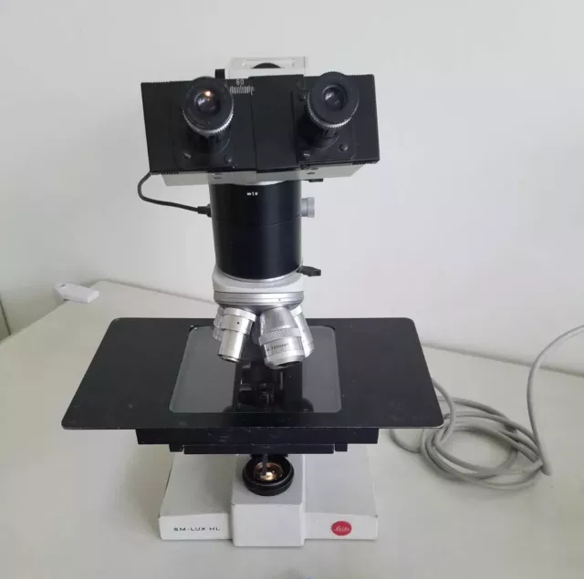 Auflichtmikroskop Leitz Wetzlar SM LUX HL Binokular + Durchlicht + 5 Objektive