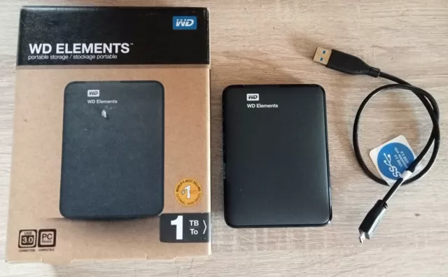 Disque dur Externe - WD Elements™ - 1To - USB 3.0