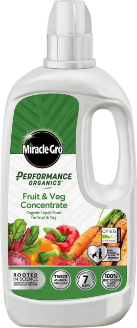 Miracle-gro Performance Organics Fruit & Veg Liquid Plant Food, 1 Litre (Bee, P