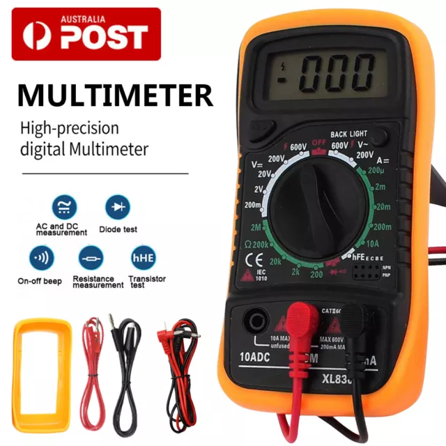 Digital LCD Multimeter Electrical Meter AC/DC Voltmeter Current OHM Multi Tester