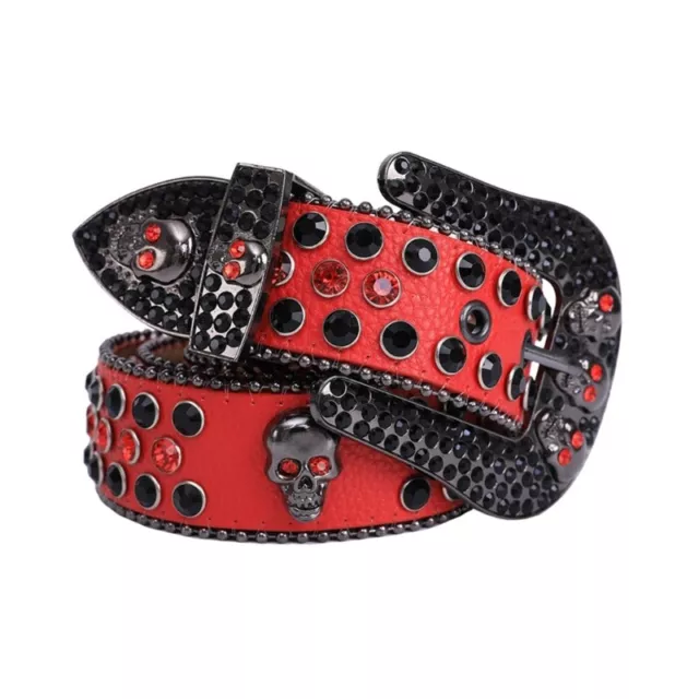 Women Skirt Waist Belt Fashion Buckle Belt with Head Skull Buckle