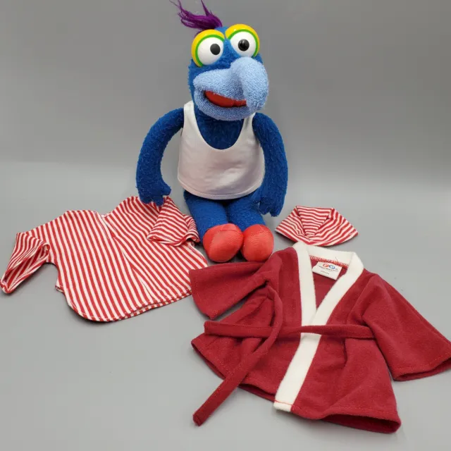 Muppets Gonzo Dress Up Doll Plush Fisher Price 858 Sleepwear Outfit 14 inch