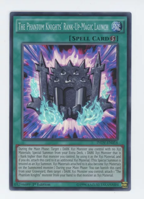 Yugioh The Phantom Knights' Rank-Up-Magic Launch INOV-EN056 Super Rare 1st Ed NM