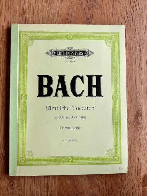 Klaviernoten Bach Sämtliche Toccaten für Klavier & Cembalo Edition Peters 4665