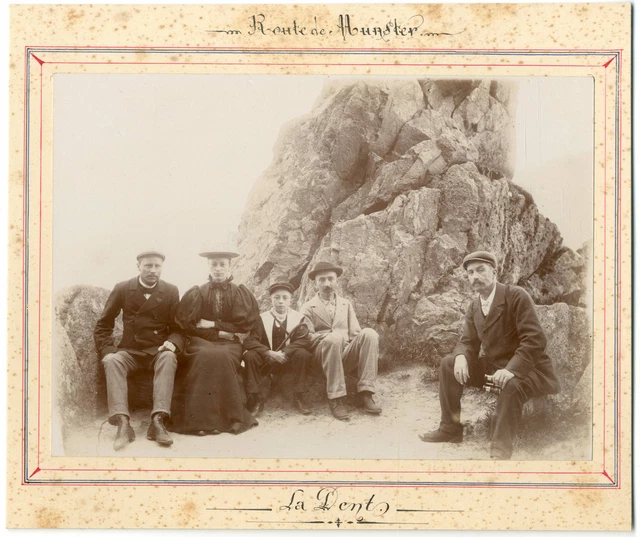 France, route de Munster, les Dents, vue animée  vintage silver print Tirage