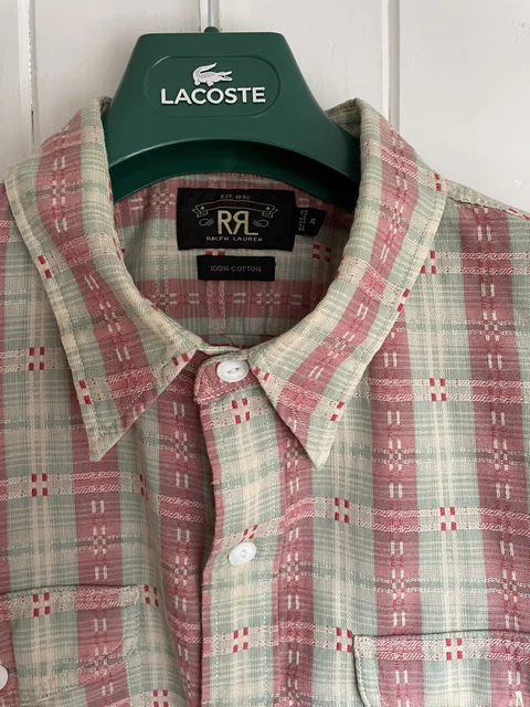 Polo Vintage Usata Ralph Lauren Rrl Intrecciata Xl 25 Ptop Indossata Due Volte Rosa