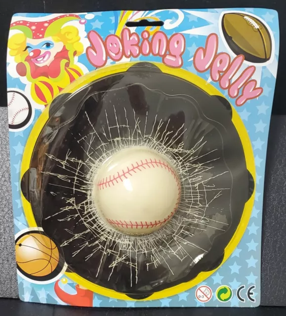 New - Joking Jelly Baseball Broken Window Joke Prank Novelty
