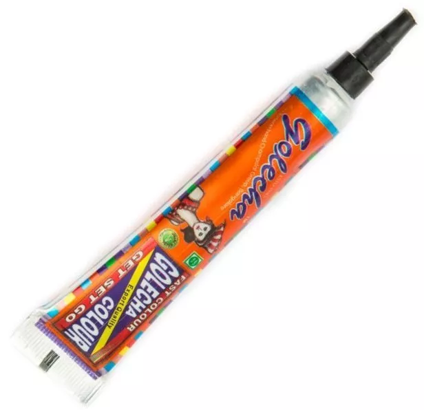 1 X Henné Pâte Tube Golecha Orange 20g Dessiner Déco Bricolage Peinture Inde Wow