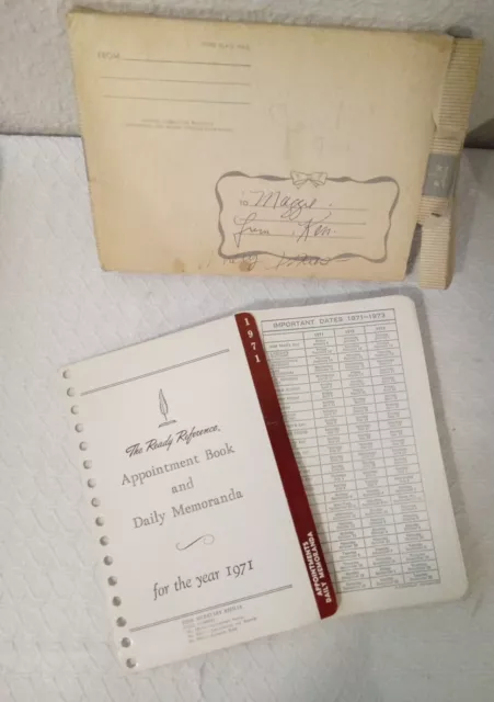 The Ready Reference Appointment Book & Daily Memoranda For The Year 1971 Refills