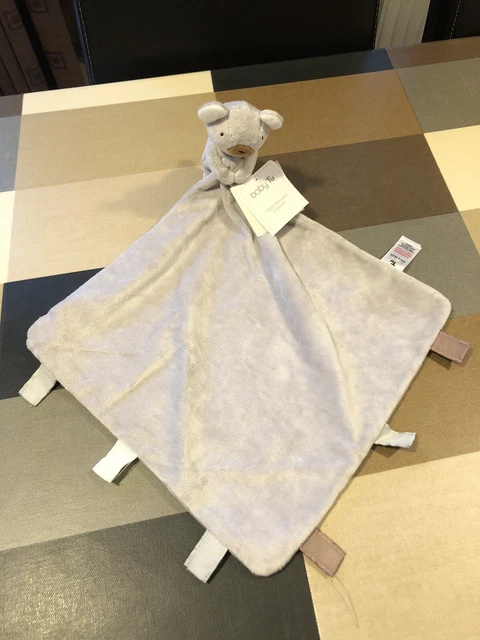 NEW TU Sainsburys Grey Teddy Bear Comforter Doudou Blankie Baby Soft Toy Soother