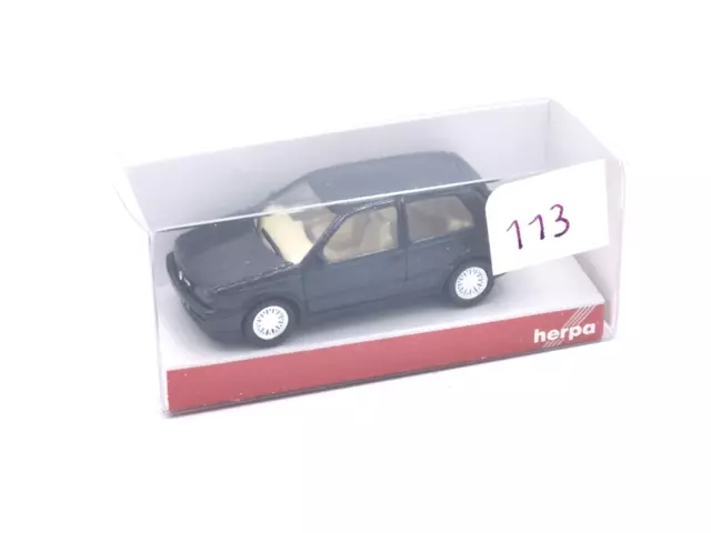 Herpa 034074 H0 1:87 Volkswagen VW Golf III VR6, schwarz NEU/OVP (113)