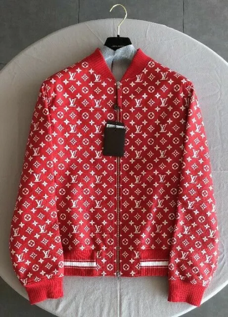 Leather blouson louis vuitton supreme sale