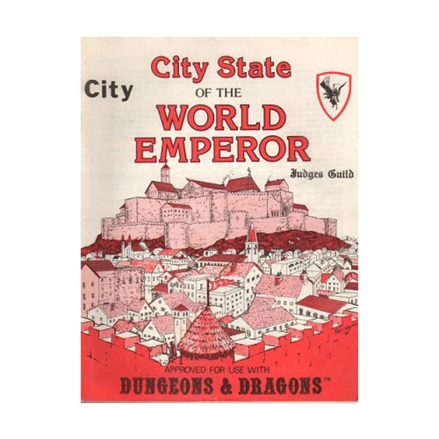 Judges Guild D&D Module City State of the World Emperor - City Book (1st) VG+