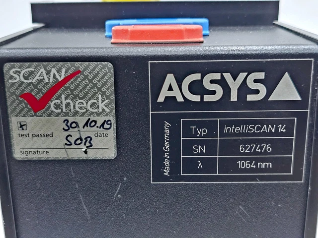 ACSYS INTELLISCANN 14 1064Nm Scanning Galvanomètre (Nouveau Boîte ...