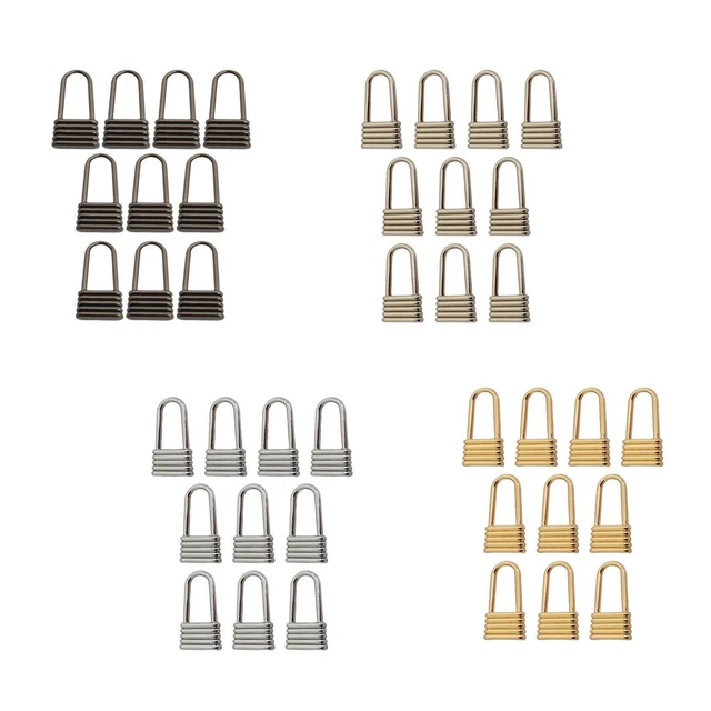 10x Zinc Alloy   Replacement Zip Tags Pull Tab Accessories Zipper