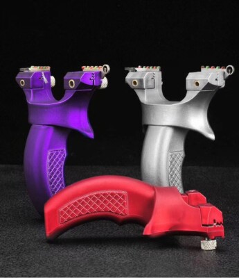 Portatile Fionda Caccia Catapulta Sling Shot Archey Slingbow piatto elastico 
