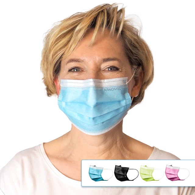 ARNOMED Mundschutz Masken | CE Zertifiziert | Mehrere Farben