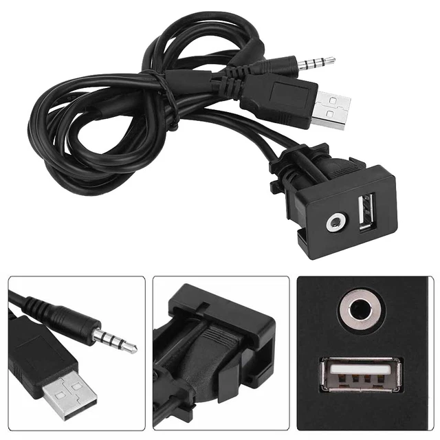 Porta USB attacco cruscotto barca 3,5 mm jack AUX prolunga cavo montaggio piombo