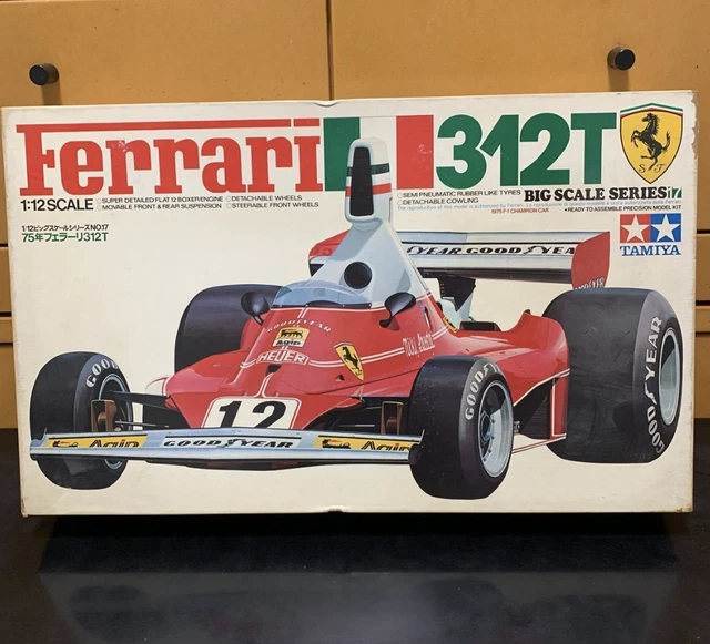 TAMIYA FERRARI 312T Big Scale Series F1 Vintage Plamodel Kit 1/12 267.