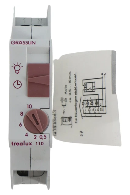 Grässlin Trealux 110 - Cool timer analogico per luce scale