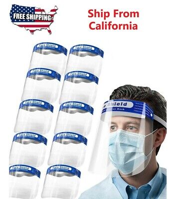 Safety Full Face Shield Reusable FaceShield Clear Washable Face Anti-Splash