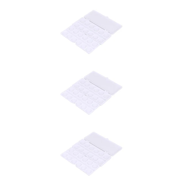 3 Pieces Paint Box Tray Folding Tray Resin Tray Watercolor Paints