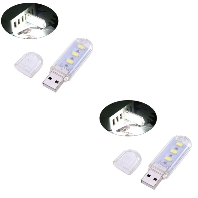 2 COUNT COMPUTER Desk Light LED Keyboard Mobile Power Night £6.49