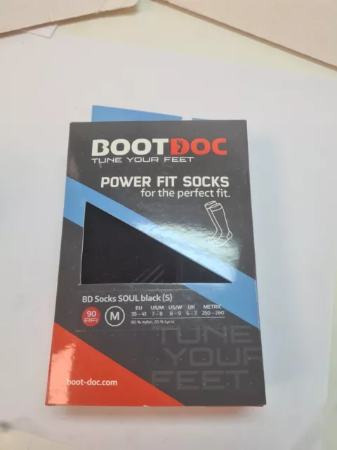 Socken Ski BOOTDOC Socks Soul Schwarz (S) -gr UE39/41