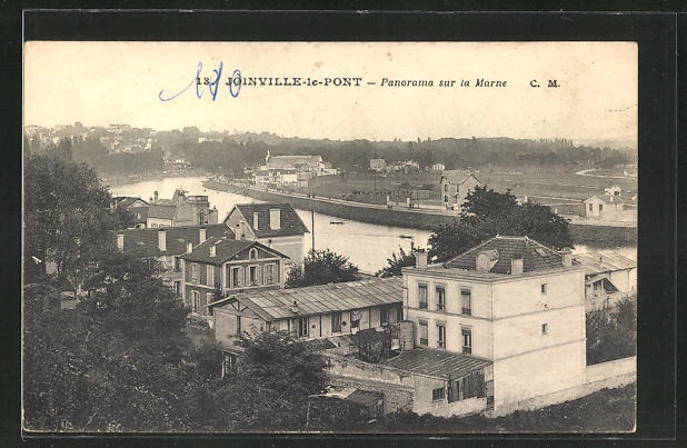 CPA Joinville le Pont, vue générale sur al Marne