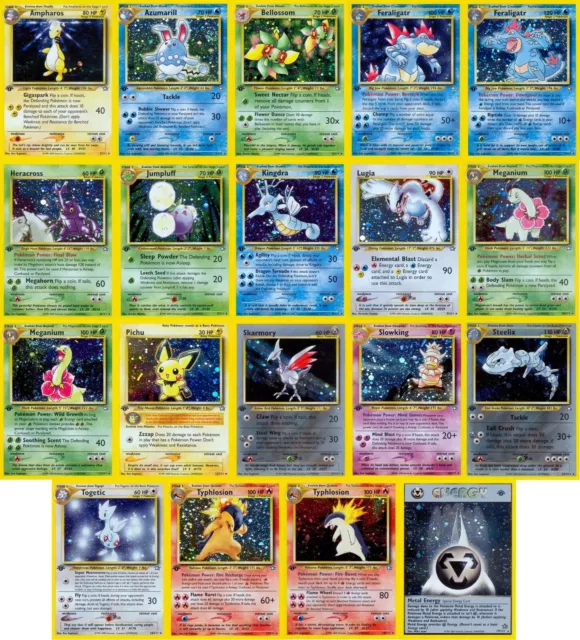 Pokemon Cards 1st Edition Neo Genesis Choose Your Card! NM Near Mint