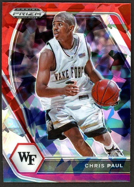 2021-22 Red Cracked Ice Chris Paul Wake Forest Demon Deacons #68