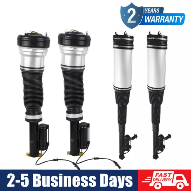 4× Front+Rear Air Suspension Struts For Mercedes W220 S430 S500 S600 S55 RWD 20-
