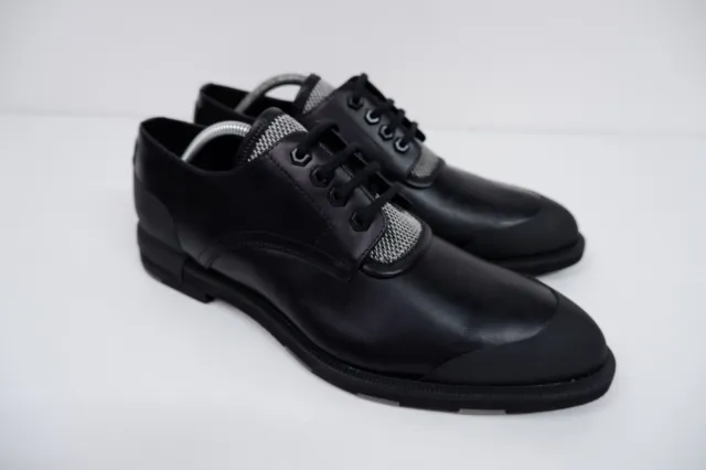 Alexander McQueen NEW Black Leather Shoes Size 44 Uk 10