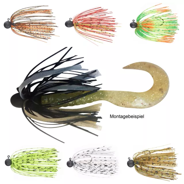 Balzer Shirasu Micro Skirted Jig Fransen Skirt Jig Kopf Jigkopf Jighead Barsch
