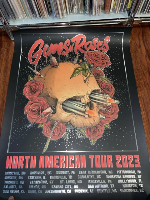 Guns and Roses North American Tour Poster 2023