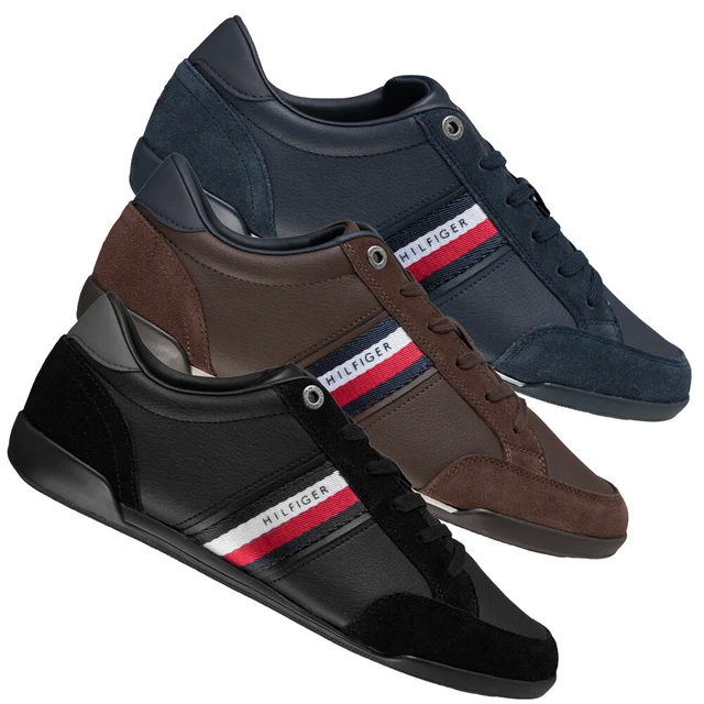SNEAKER UOMO TOMMY Hilfiger Corporate scarpe tempo libero blu nero