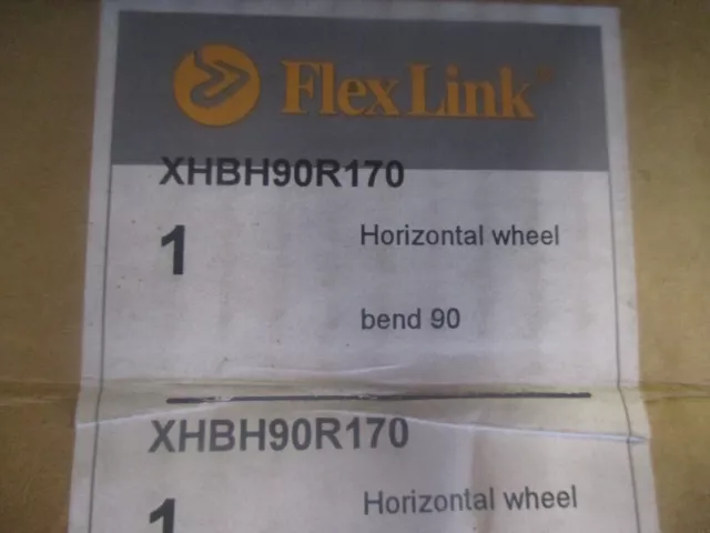 Flexlink Modèle :Xhbh90r170 Horizontal Roue Courbe 90. Neuf Ancien Stock. < 2