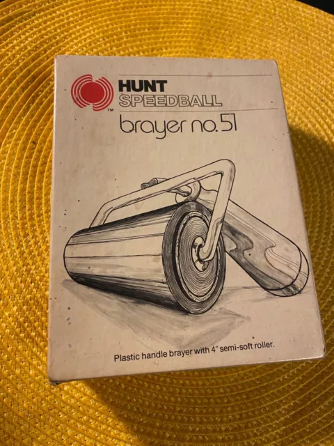 Vintage Howard Hunt Speedball Brayer No. 51 Block Printing Wooden