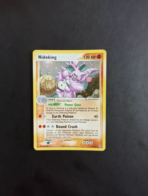Pokemon Card Nidoking Holo 8/112 - Red Fire Green Leaf - US - VGC