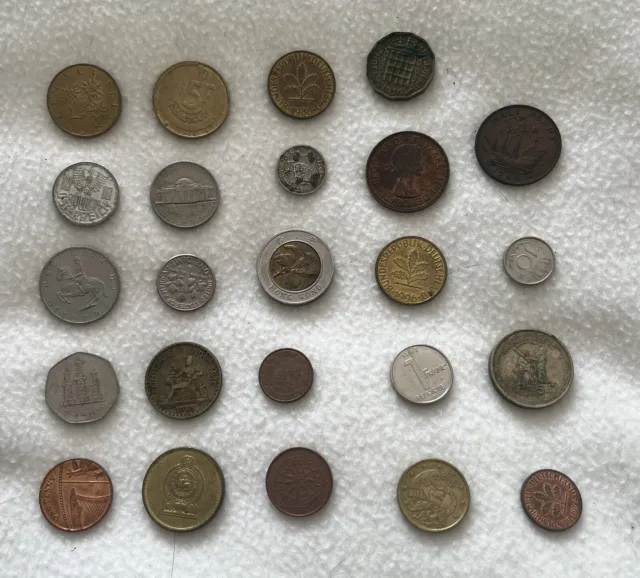 Old Foreign Coins Job Lot