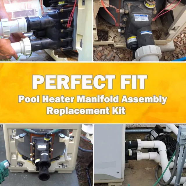 Pool Heater Manifold Assembly Replacement Kit for Pentair MasterTemp 2